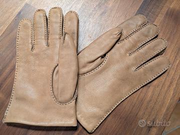 Guanti pelle Deerskin/cashmere made in UK