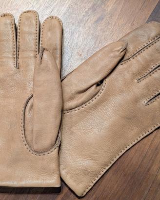 Guanti pelle Deerskin/cashmere made in UK