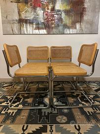 4 sedie cesca Marcel  Breuer originali