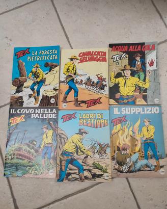 Lotto 6 fumetti Tex anni 80/90