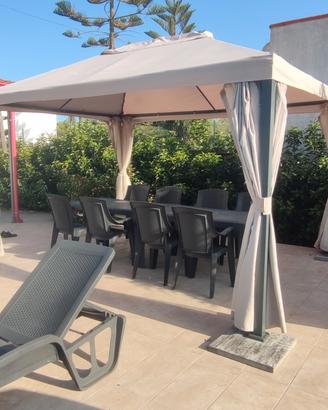 GAZEBO 3X4 IN ALLUMINIO MODELLO YSIS NATERIAL