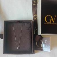 Collanina oro 18k e brillante Gioielli Valenza