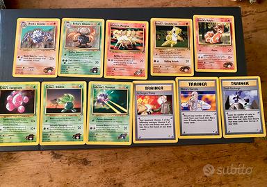11 carte Pokémon set Gym Heroes EN