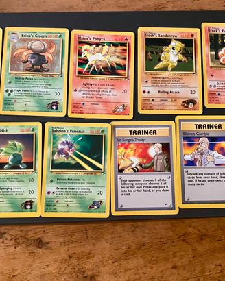 11 carte Pokémon set Gym Heroes EN