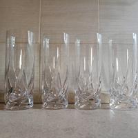 Set 4 bicchieri in cristallo 