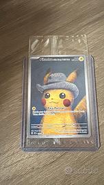 Pikachu with grey felt hat- Van gogh Museum