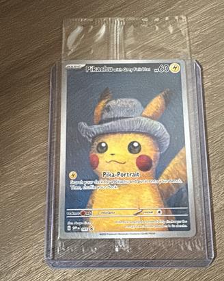 Pikachu with grey felt hat- Van gogh Museum