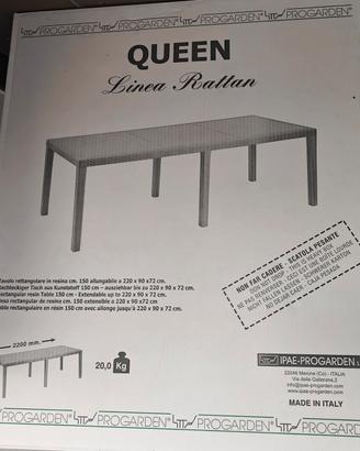 Tavolo esterno allungabile