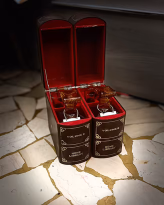 Set Liquore vintage finti libri Scotch e bicchieri