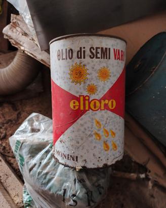 latta olio monini vintage 
