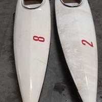 coppia di kayak in vetroresina 