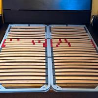 Letto matrimoniale  con rete ortopedica regolabile