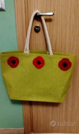 borsa da spiaggia in juta 