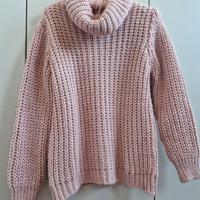 Maglia  lavorazione costa inglese rosa