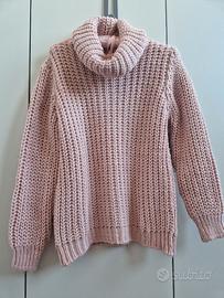 Maglia  lavorazione costa inglese rosa