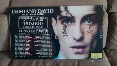 Poster  vetro resina tour 2025 di DAMIANO