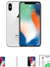 Iphone X con 256 GB Bianco