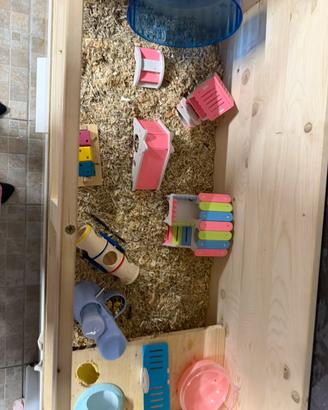 Gabbia in legno per criceti