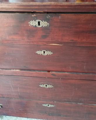 cassettone in legno 4 cassetti
