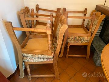 Sedie in legno massello