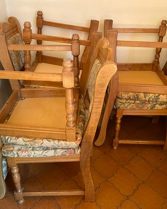 Sedie in legno massello