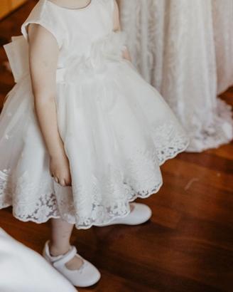 Vestito bambina damigella 92 cm made in Italy