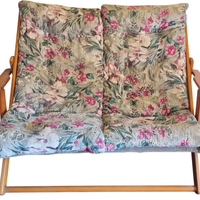 Divanetto 2 posti in tessuto schienale regolabile