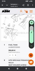 Ktm Serbatoio exc 300