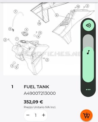 Ktm Serbatoio exc 300