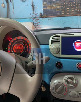 Radio tablet CARPLAYwifi FIAT 500 dal 2007 al 2015