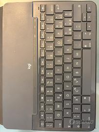 Slim folio tastiera ipad con custodia