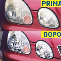 Rigenerazione fari con resinatura 