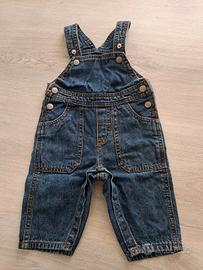 Salopette di jeans bambino 3 mesi