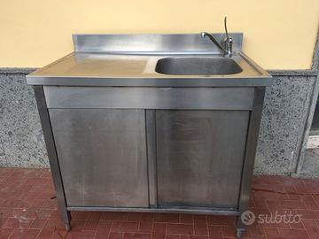 Lavello acciaio inox armadiato COME NUOVO