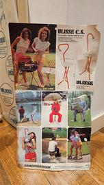 sgabello ulisse con schienalino vintage 