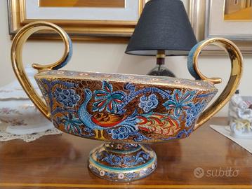 vaso terracotta decorato "Deruta"