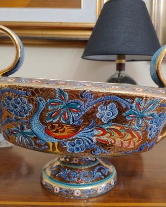 vaso terracotta decorato "Deruta"