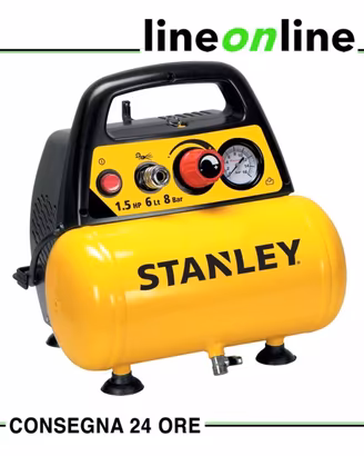 Stanley DN 200/8/6 compressore aria portatile 6 lt