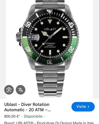 Orologio subacqueo sprite