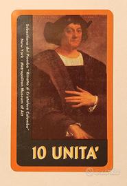 CARTA TELEFONICA SIP RITRATTO COLOMBO