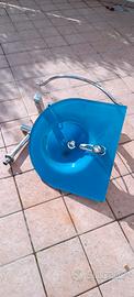 Lavabo in cristallo blu