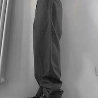 Hugo Boss Pantaloni larghi (48) grigio scuro lana