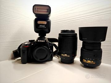Nikon d3300 + Obbiettivi+flash