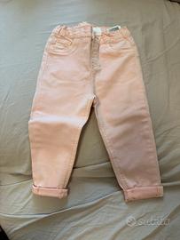 Jeans H&M bimba rosa chiaro, 12-18 mesi