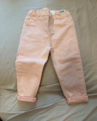 Jeans H&M bimba rosa chiaro, 12-18 mesi