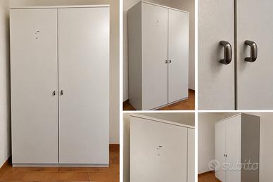 Armadio a 2 ante vintage salvaspazio Grigio