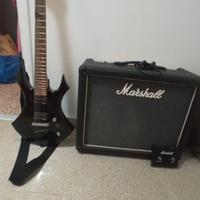 Amplificatore Marshall Haze 40 valvolare+Chitarra