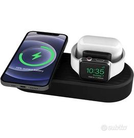 Stazione di ricarica 3 in 1 compatibile con apple