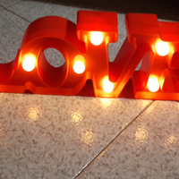 Lampada led scritta love