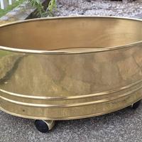 Vaso porta fiori in ottone